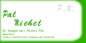 pal michel business card